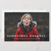 予算おもしろい3いけなフォトクリスマスカード (正面/裏面)