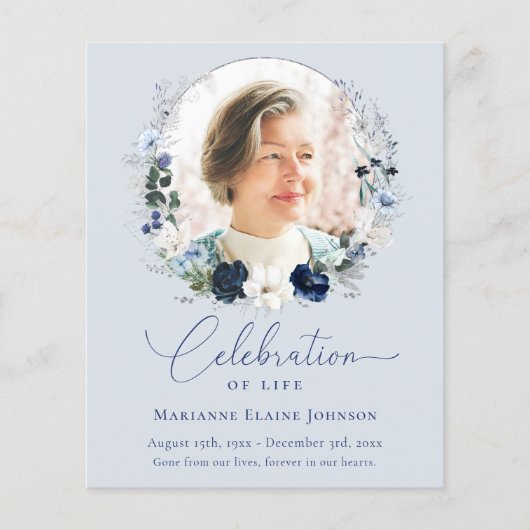 予算お祝いの生活フローラ写真記念館 チラシ (正面)