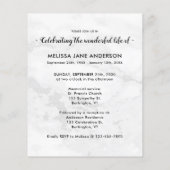 予算お祝いの生活3写真葬儀大理石 (裏面)