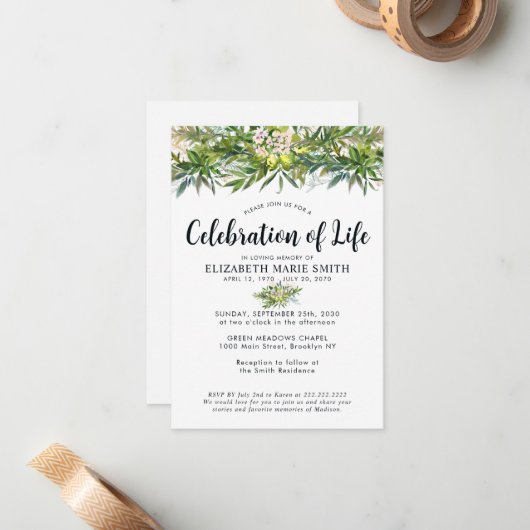 予算お祝いの緑の死の記念碑 ノートカード (正面/裏面インサイチュ)