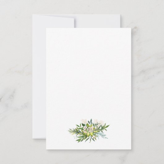 予算お祝いの緑の死の記念碑 ノートカード (裏面)