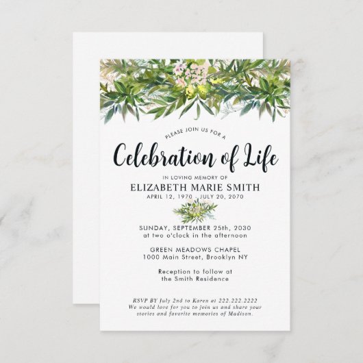 予算お祝いの緑の死の記念碑 ノートカード (正面/裏面)