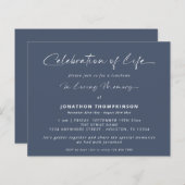 予算お祝いオブライフ海軍ブルーランチョン (正面/裏面)