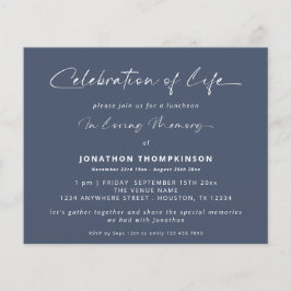 予算お祝いオブライフ海軍ブルーランチョン