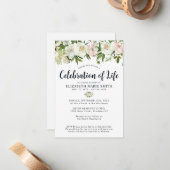 予算お祝いライフフローラ葬儀記念館 ノートカード (正面/裏面インサイチュ)