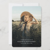 予算お祝い記念撮影プログラム 招待状 (正面)