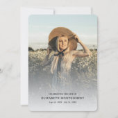 予算お祝い記念撮影プログラム 招待状 (正面)