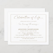 予算お祝い・オブ・ライフ・金ゴールド縁どランチョン (正面/裏面)