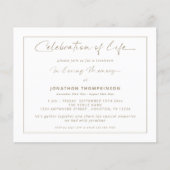 予算お祝い・オブ・ライフ・金ゴールド縁どランチョン (正面)