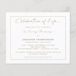 予算お祝い・オブ・ライフ・金ゴールド縁どランチョン