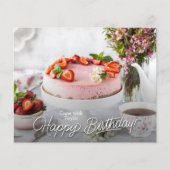 予算お誕生日ケーキパーティの招待状 (正面)