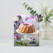 予算お誕生日ケーキパーティの招待状 (スタンド正面)