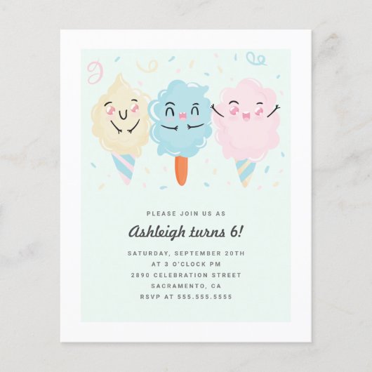 予算かわいいかわいいシュガーキャンディーキッズ誕生日 (正面)