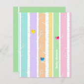 予算かわいいウッドランド森林虹の赤ちゃんシャワー (正面/裏面)