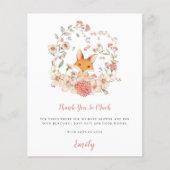 予算かわいいキツネコーラルベイビーシャワーありがとう (正面)