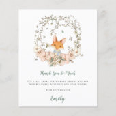 予算かわいいキツネセージ赤ちゃんシャワーありがとう (正面)