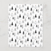 予算かわいいクリスマスツリーグリーティングフォトホリデー (裏面)