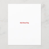 予算かわいいクリスマスパグパピーサンタ (裏面)