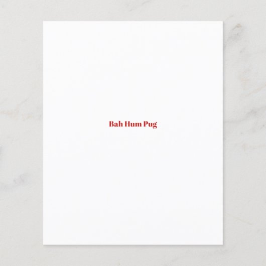 予算かわいいクリスマスパグパピーサンタ (裏面)