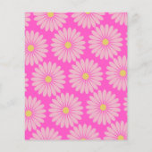 予算かわいいスカンジナビアの花ピンクの赤ちゃんシャワー (裏面)