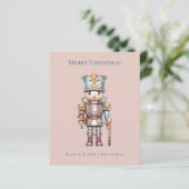 予算かわいいナツクラッカーベビーの初めてのクリスマスカード (スタンド正面)