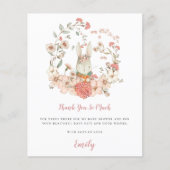 予算かわいいバニーコーラルベビーシャワーありがとう (正面)