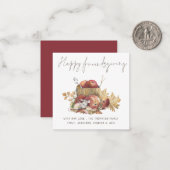 予算かわいいマウス幸せな友情カード ノートカード (正面/裏面インサイチュ)