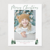 予算かわいいミニマルモダン主義のクリスマス写真 (正面)