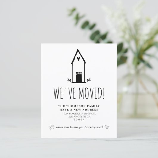 予算かわいいミニマル引っ越しました新しい住所の移動 (スタンド正面)