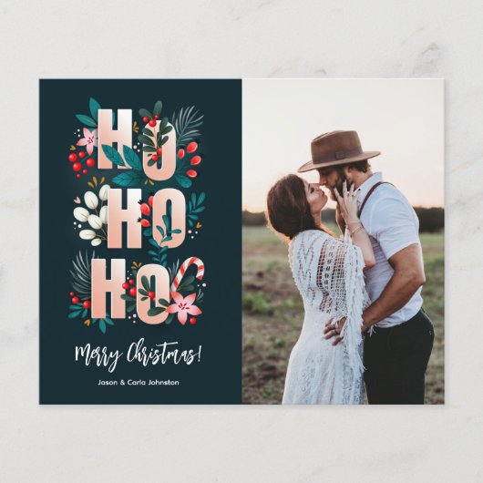 予算かわいいメリークリスマスフォトカード チラシ (正面)