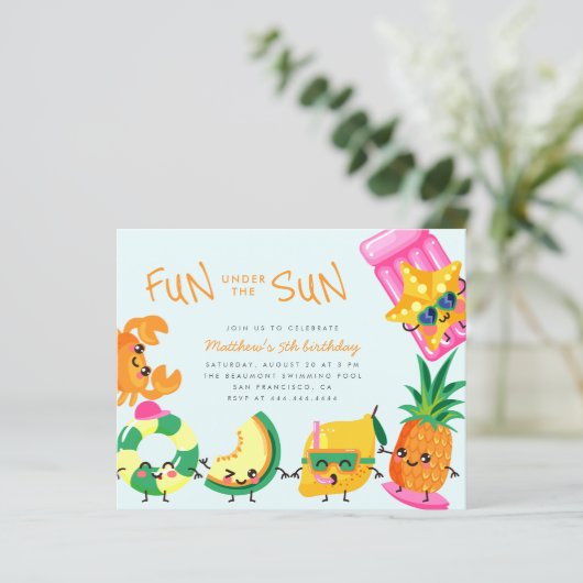 予算かわいい夏のおもしろいザサン子供の誕生日 (スタンド正面)