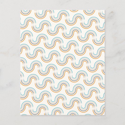 予算かわいい星月月の青い赤ちゃんシャワー (裏面)