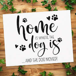 予算かわいい犬の移動モダンカードを移動