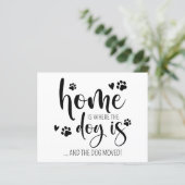 予算かわいい犬の移動モダンカードを移動 (スタンド正面)