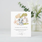 予算かわいい象の赤ちゃんシャワーありがとう (スタンド正面)