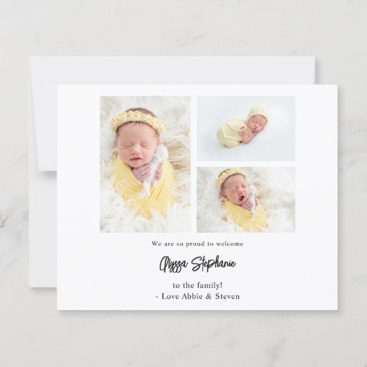 予算かわいい4数々の写真ベビー発表 (裏面)