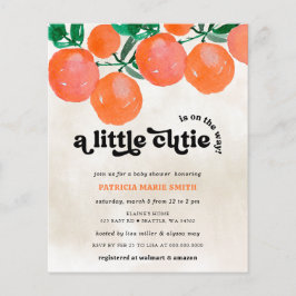 予算かわいこちゃんは途中オレンジ色の赤ちゃんシャワー