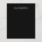 予算かわいらしブライダルシャワーガーリー招待状グリッター (裏面)