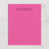 予算かわいらしブライダルシャワーガーリー招待状グリッター (裏面)