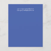 予算かわいらしブライダルシャワーガーリー招待状グリッター (裏面)