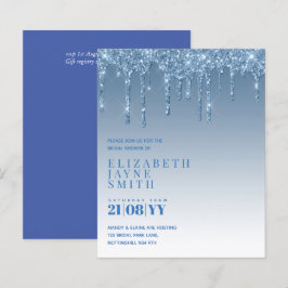 予算かわいらしブライダルシャワーガーリー招待状グリッター