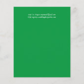 予算かわいらしブライダルシャワーガーリー招待状グリッター (裏面)