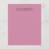 予算かわいらしブライダルシャワーガーリー招待状グリッター (裏面)