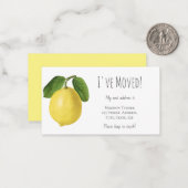 予算がレモンのアナウンスメントカードを移動 ノートカード (正面/裏面インサイチュ)