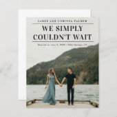 予算が写真の発表を待ち受け結婚なかった (正面/裏面)