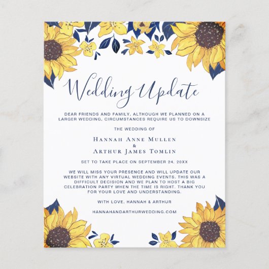 予算が小さい結婚の更新ひまわりフローラ (正面)