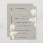 予算が美しいエレガントアイボリーパンパスグラス (正面/裏面)