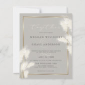 予算が美しいエレガントアイボリーパンパスグラス (正面)