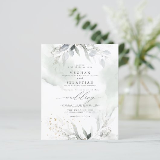 予算が美しいエレガント水色の葉2 (スタンド正面)