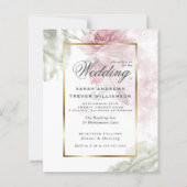 予算が美しいピンク素朴のバラ (正面)